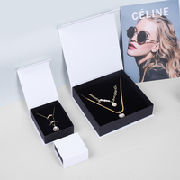 Ensoleillé Pack En Gros Logo Personnalisé Anneau Boucle D'oreille Collier Bracelet Carton Papier Aimant Boîte À Bijoux