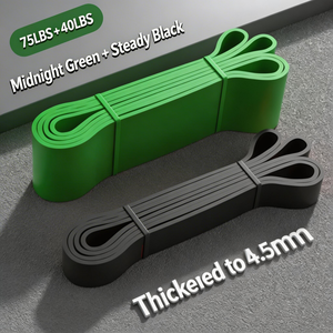 Bande de résistance <span class=keywords><strong>TPE</strong></span> écologique, hautement élastique et durable pour l'entraînement de force, le yoga et les exercices de fitness, 25 lb - Product Image 3