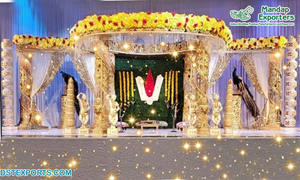 Magnífico Mandap de Cristal para Bodas Indias, Decoración de Ensueño para Bodas, Mandap de Cristal para Ceremonias de Boda del Sur de la India, LONDRES - Product Image 6