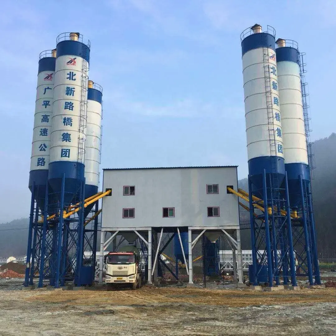 Totalmente automático 120m3/h HZS 60 a 240 m3 central planta de concreto fábrica de cimento planta de concreto itália