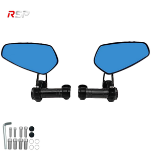 Nouveaux rétroviseurs <span class=keywords><strong>de</strong></span> moto pliables CNC, en alliage d'aluminium, verre bleu, grand angle, réglables, universels, <span class=keywords><strong>guidon</strong></span> <span class=keywords><strong>de</strong></span> 22 mm - Product Image 1