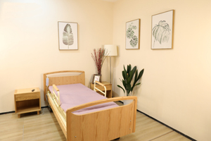 Sang Trọng Chăm Sóc Nhà Giường Tất Cả Các Rắn Gỗ Sồi Đầu Giường Cao Đàn Hồi Miếng Bọt Biển Nệm Cao cấp Giường Bệnh Viện - Product Image 6