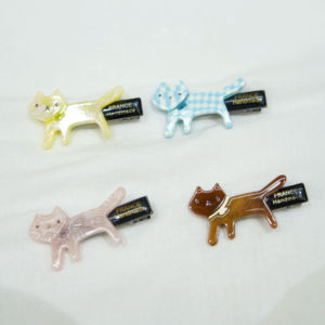 Giappone e coreano di moda cartone animato disegno gatto fermaglio per capelli di acetato carino carretto per capelli Retro modello leopardo per ragazza - Product Image 1