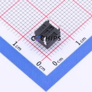 TSD001B05035A Tactile Switch Through hole Component (THT)-4P,6x6mm Switch Round Button 3.5N Through Hole 6mm - Product Image 2