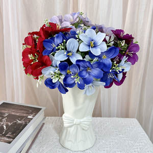 Mazzetto <span class=keywords><strong>di</strong></span> <span class=keywords><strong>fiori</strong></span> <span class=keywords><strong>di</strong></span> giglio simulato per matrimonio con fiore speciale Bouquet con decorazione <span class=keywords><strong>di</strong></span> fascia alta grande mazzo <span class=keywords><strong>di</strong></span> <span class=keywords><strong>fiori</strong></span> fatti a mano - Product Image 2