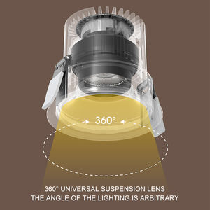 Spot LED anti-éblouissant réglable de luxe 9W COB Rotation à 360 ° Faisceau de rondelle murale encastré Toujours LED Down Light Artwork sur le mur - Product Image 3