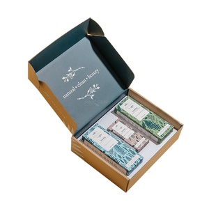 Caja de Almacenamiento de Cosméticos de Papel Kraft Corrugado Reciclado Personalizada, con Logotipo Estampado en Relieve - Product Image 5