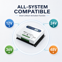 Contrôleur de charge solaire MPPT 40A à 99,9 % d'efficacité GY4840-MB 12V 24V 36V 48V à reconnaissance automatique pour batterie au lithium LiFePO4