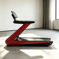 Tapis roulant commercial 23,8 pouces avec écran LCD, onduleur vectoriel, 3 CV en continu, 7 CV en crête, recharge sans fil, 1-20 km/h, inclinaison 0%-20%