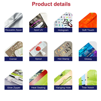 Sachets personnalisés réutilisables pour aliments pour bébés, jus, yaourt, emballage de boissons, pochettes à bec verseur