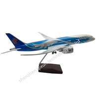 Modèles d'avions Boeing 787 AIR à l'échelle 1:130 (43 cm) avec roues et lumières LED, design personnalisé de luxe, en vente