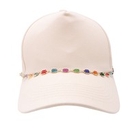 En gros, chaînes décoratives pour chapeaux, détachables, DIY, en métal, avec strass, style baseball, pour camionneurs et chapeaux de femme, accessoires de chaîne