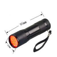 9 Led Infrarouge 620nm Led IR Chasse Lampe De Poche Mini Vision Nocturne Rouge Torche Pour Animaux de Veine