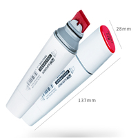 Touchnew — marqueur de dessin à double puce large, 218 couleurs, rechargeable, à base d'alcool