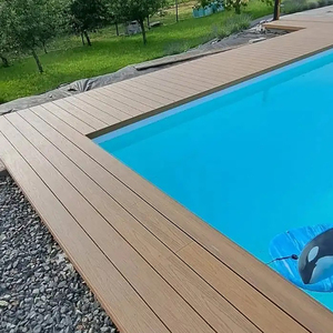 Plancher en WPC imperméable, plancher composite écologique, plancher extérieur ignifuge - Product Image 1