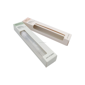 Caja <span class=keywords><strong>de</strong></span> Embalaje <span class=keywords><strong>de</strong></span> Papel Personalizada para Aceites <span class=keywords><strong>de</strong></span> Oliva, Caja <span class=keywords><strong>de</strong></span> Embalaje para Botellas <span class=keywords><strong>de</strong></span> Aceite Esencial Cosmético con Colgador y Ventana - Product Image 2