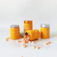 Kustom mewah 100ml 150ml kemasan logam wadah pil Tablet Vitamin aluminium botol untuk suplemen