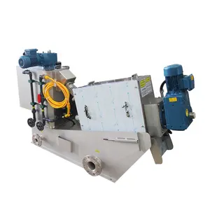 Máquina de prensa de aceite de girasol de deshidratación de voluta Prensa de filtro de doble tornillo