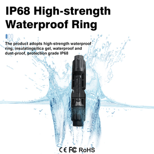 Горячая распродажа IP68 Водонепроницаемый 12AWG солнечный PV Удлинительный кабель адаптер Аксессуары для солнечной системы - Product Image 3