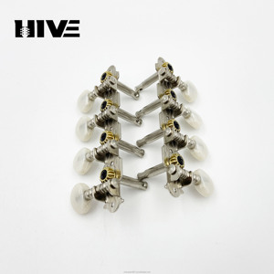 Clavijas de afinación de guitarra para <span class=keywords><strong>Mandolina</strong></span> de ocho cuerdas con clavijas de afinación de estilo cola larga de cabeza redonda pequeña de nácar de cuatro piezas - Product Image 5