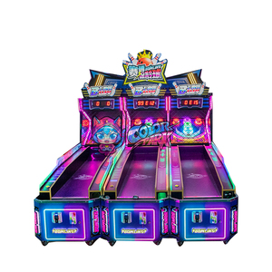 Parco colorato buon prezzo di alta qualità punzonatura Arcade macchina da gioco a gettoni 3 persone punteggio nel Bowling - Product Image 1