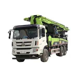 Xinda 46 meter pencampuran pompa terintegrasi truk beton disediakan Motor pompa tangan kedua pompa sedot truk hijau 100 2021 Diesel