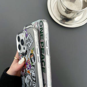 Funda de teléfono de moda para iPhone XR 11 12 13 14 15 Pro Max Plus Cartoon Anime One Pieces <span class=keywords><strong>Luffy</strong></span> <span class=keywords><strong>Zoro</strong></span> IMD Anti-caída a prueba de golpes - Product Image 6