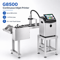 Imprimante OMA G8500 CIJ, étanche IP65, codeur à jet d'encre continu à petits caractères, machine de codage de date d'expiration thermostatique pour bouteilles
