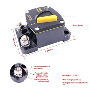 Disjoncteur <span class=keywords><strong>de</strong></span> circuit automobile DC12-48V 30A-300A, fusible <span class=keywords><strong>de</strong></span> récupération audio, porte-fusible audio pour <span class=keywords><strong>voiture</strong></span>, bateau, disjoncteur <span class=keywords><strong>de</strong></span> circuit - Product Image 6