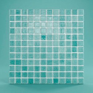 Mosaico Bruma Verde Acqua 30,5x30,5 Cm 5 Mm Lucido con Bordi Irregolari - Product Image 1