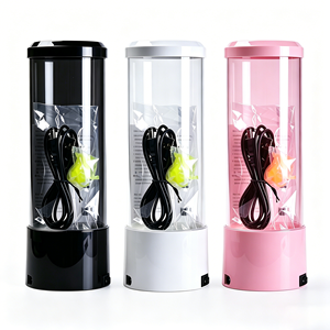 Lámpara LED de Medusas USB, Luz Ambiental de Siete Colores, Luz Nocturna Creativa, Decoración de Escritorio - Product Image 1