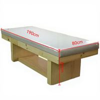 Table de massage thaïlandaise en chêne de haute qualité, confortable, 066-3 #   Mobilier de salon commercial haut de gamme pour hôtels et écoles, capacité de charge de 250 kg