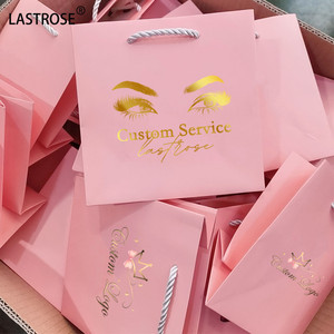 Borsa della spesa di lusso stampata del cartone di arte <span class=keywords><strong>con</strong></span> la maniglia per le parrucche ed il regalo cosmetico di lusso di <span class=keywords><strong>cura</strong></span> di pelle - Product Image 2