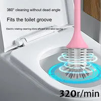 Brosse de toilette électrique pour maison intelligente rechargeable multi-fonctionnelle sans fil nettoyage personnalisable salle de bain raclette en plastique