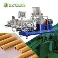 Machines d'extrusion de snacks au maïs SunPring, ligne de production de snacks fourrés, ligne de production de snacks remplis