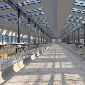 מבנה פלדה אסמים וסככות בקר בקר בקר בקר סוסים חקלאי עמיד לחקלאים