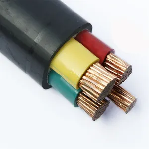 Cable de alimentación Nyy aislado de Pvc, 0,6/1kv, bajo voltaje, 3 núcleos, 4 núcleos, 70 mm2, 120 mm2, Conductor de cobre