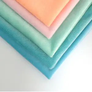 100% polyester teint polaire 200gsm chaud recycler tissu polaire pour l'hiver vaste et vêtements