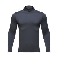 Personnalisé Gym 1/4 Zip Quarter Zip Pullover Golf Fitness Compression Quarter Zip Polyester Elastane Hommes À Manches Longues