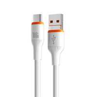 Kabel Data pengisi daya USB Tipe C 100W, jaket TPE multifungsi 2 dalam 1 harga pabrik
