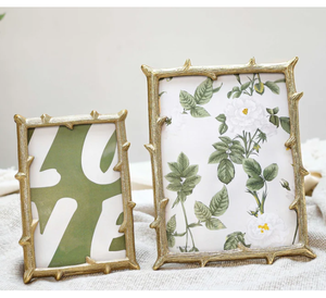 Best Metal Twig Decorative Gold <b>Photo</b> <b>Frames</b> <b>Set</b> of 2 Perfect for Creative Wall Display Office Desk or Home Interior Decoration - Product Image 2