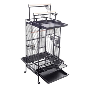 <span class=keywords><strong>Cage</strong></span> à oiseaux de luxe de petite taille en bois et fer avec échelle pour perroquet, pinson, calopsitte, perruche, élevage d'animaux de compagnie, style luxueux, emballage en boîte - Product Image 1