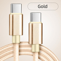 Kabel Data pengisian cepat, kabel Data Tipe C USB-C ke USB-C, kepang nilon, kabel Data pengisian cepat PD 60W, 1M, 2M, 20V3A, kabel Data pengisian cepat, cocok untuk ponsel