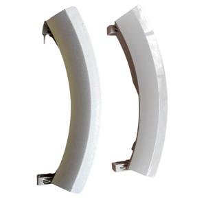 Poignée de porte de machine à laver Siemens, en plastique blanc argenté, pièce de rechange durable - Product Image 1