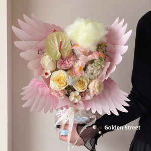 Feather Angel Wings Kraft Flower Wrapping Paper Bouquet Decorative <strong>Background</strong> Wholesale - Product Image 4