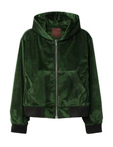 เสื้อฮู้ดซิปผู้ชายสำหรับฤดูหนาว ผ้าฝ้าย 100% ทรงปกติ ไหล่ตก ผ้าหนา ซิปแบบหนัก สไตล์สตรีทแวร์ - Product Image 4