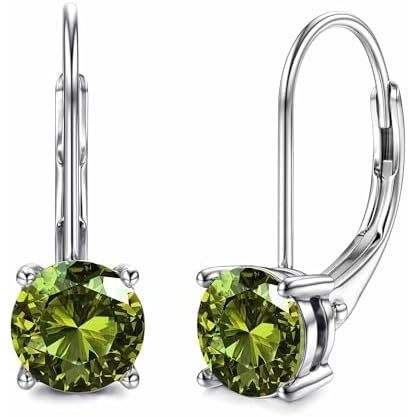 Silver+olive green 1.0 ct