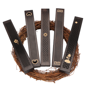 Sandalwood Wooden <b>Incense</b> Burner Ash Catcher <b>Incense</b> -<b>Stick</b> <b>Holder</b> Tray Stand Aesthetic - Product Image 1