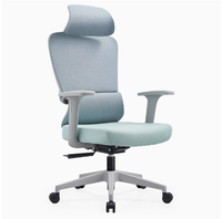 Chaise de bureau moderne avec soutien lombaire, dossier en maille respirante, hauteur réglable, design ergonomique, siège confortable, atelier, bureau à domicile