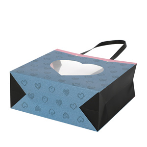Heart Clear Window <b>Gift</b> Handbag Sturdy Handle Structure Manufacturer Vietnam Quality Certified Color Box Packaging Factory - Product Image 5